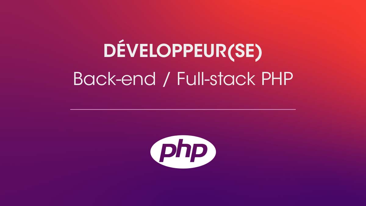 Back-end/full-stack PHP Developer