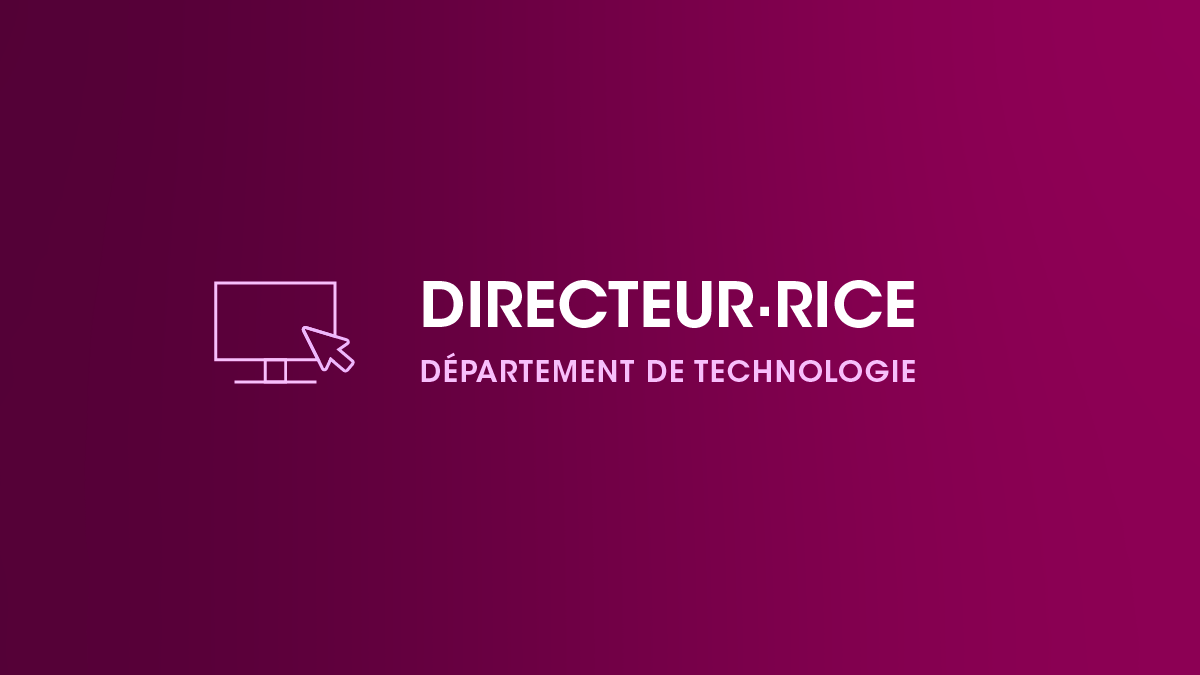 Directeur(trice) du département de technologie